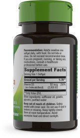 Nature&#39;s Way Vitamin D3 2000 IU 120 Softgel