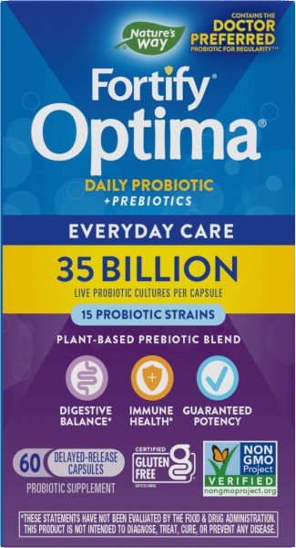 Nature&#39;s Way Fortify Optima Probiotic 35 Billion 60 VegCap