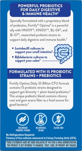 Nature&#39;s Way Fortify Optima Probiotic 35 Billion 60 VegCap