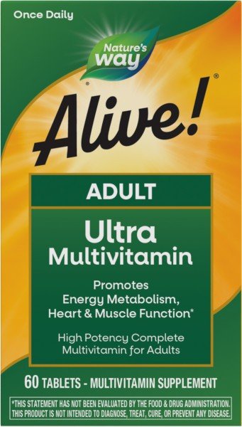 Nature&#39;s Way Alive Once Daily Multi Vitamin Ultra Potency 60 Tablet