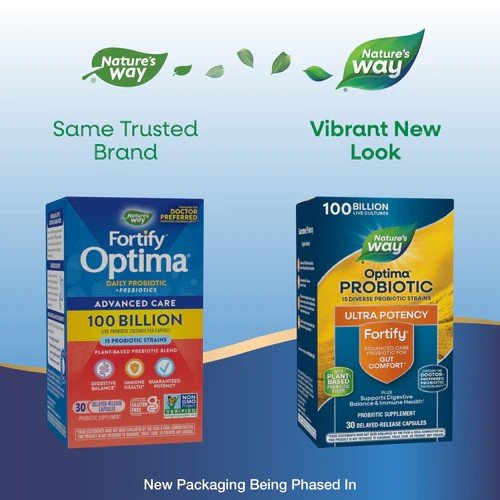 Nature&#39;s Way Primadophilus Optima Max Potency- 100 Billion 30 VegCap