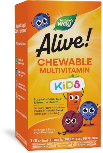 Nature's Way Alive Children's Multi-Vitamin Chewable 120 Chewable