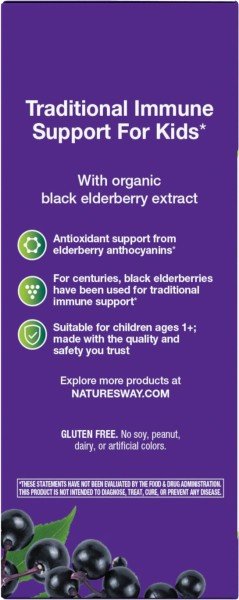 Nature&#39;s Way New Sambucus Organic for Kids 4 oz Liquid