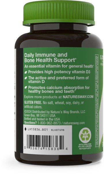 Nature&#39;s Way Vitamin D3 MAX 240 Softgel