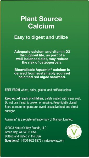 Nature&#39;s Way Alive! Calcium Bone Formula 120 Tablet