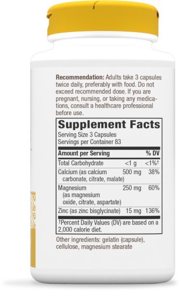 Nature's Way Calcium, Magnesium & Zinc 250 Capsule