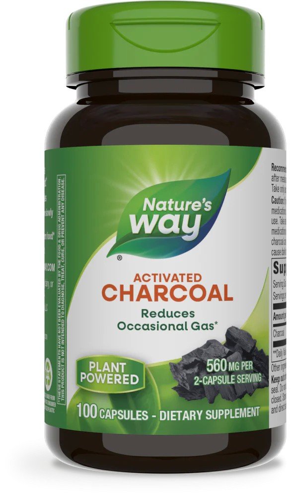 Nature's Way Activated Charcoal 100 Capsule