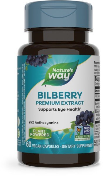 Nature's Way Bilberry Standardized Extract 60 Capsule