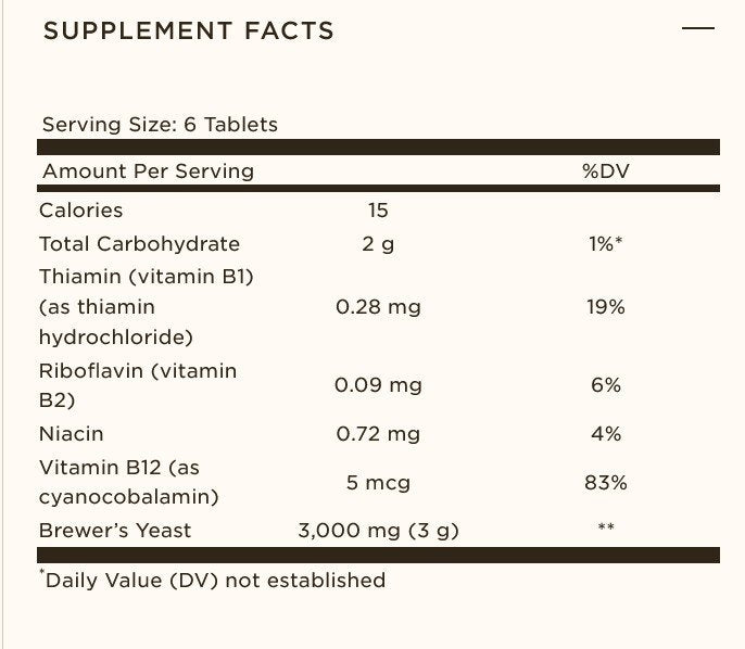 Solgar Brewers Yeast 250 Tablet