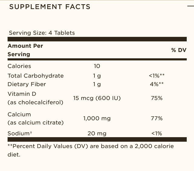 Solgar Calcium Citrate with Vitamin D3 240 Tablet