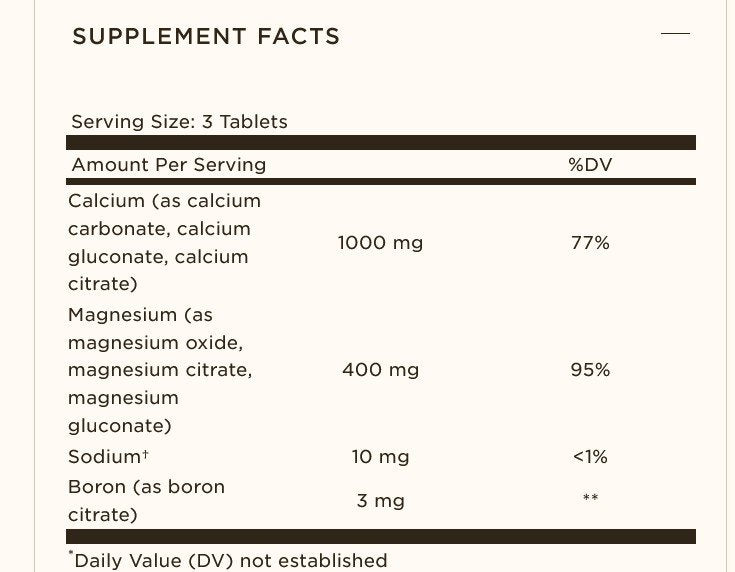 Solgar Calcium/Magnesium/Boron 250 Tablet