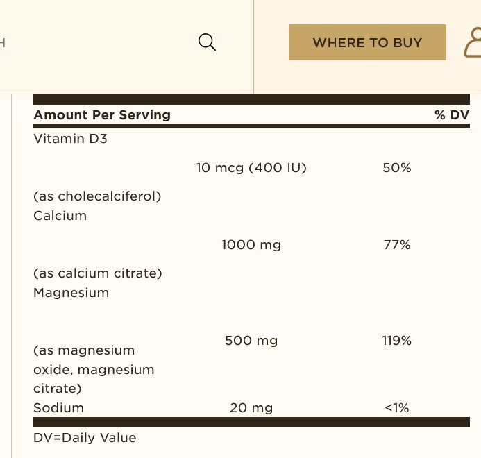 Solgar Calcium Magnesium with Vitamin D3 300 Tablet