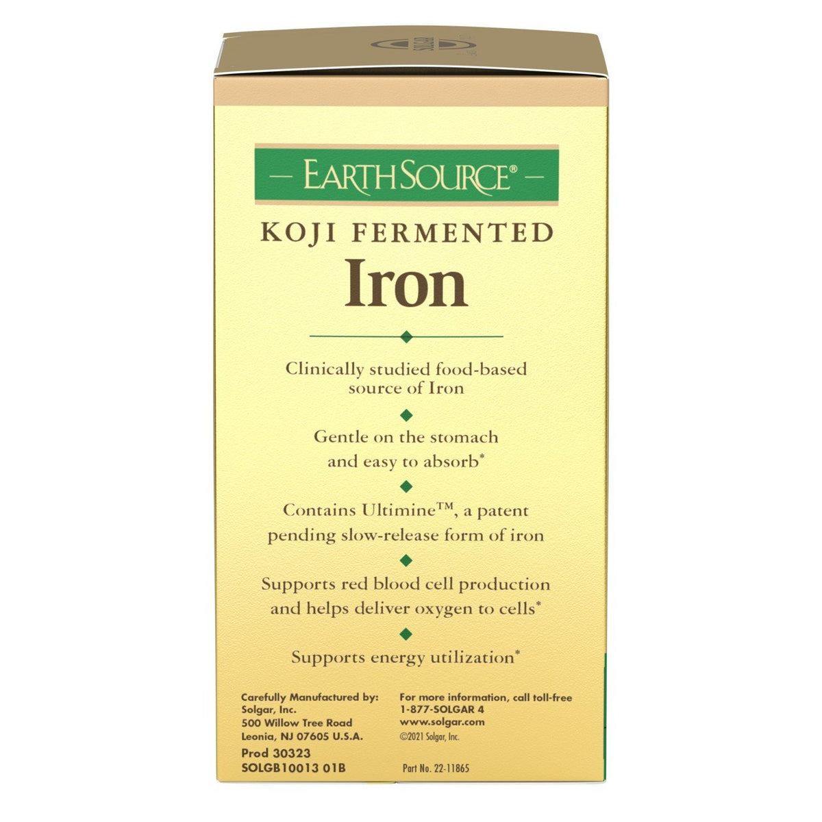 Solgar EarthSource Koji Iron 30 Capsule