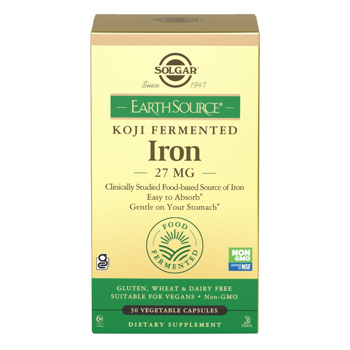 Solgar EarthSource Koji Iron 30 Capsule