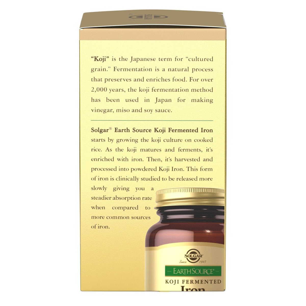 Solgar EarthSource Koji Iron 30 Capsule