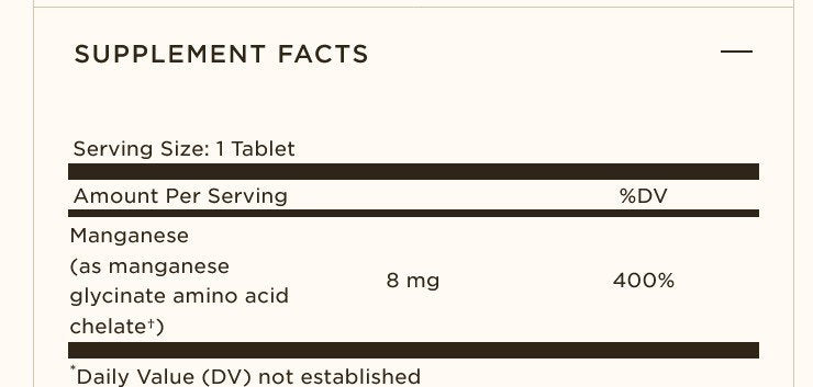 Solgar Chelated Manganese 100 Tablet