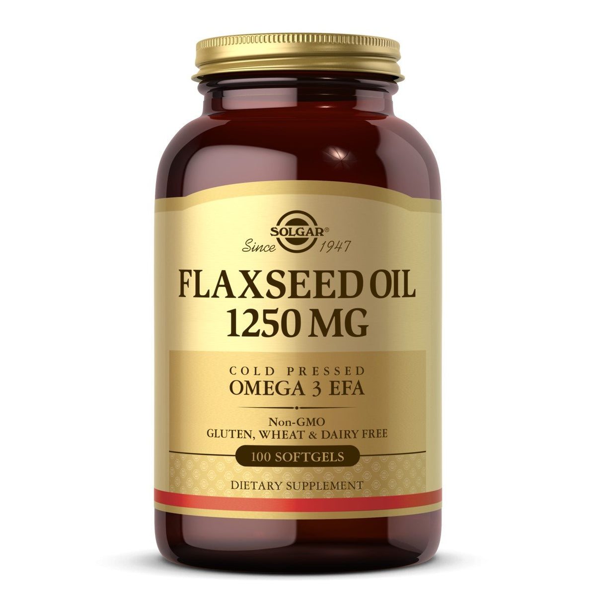 Solgar Flaxseed Oil 1250mg 100 Softgel