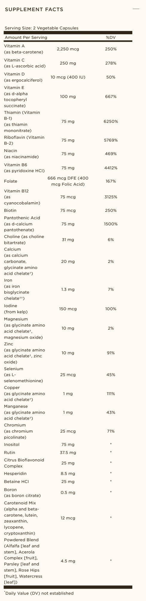 Solgar Formula VM-75 120 VegCap