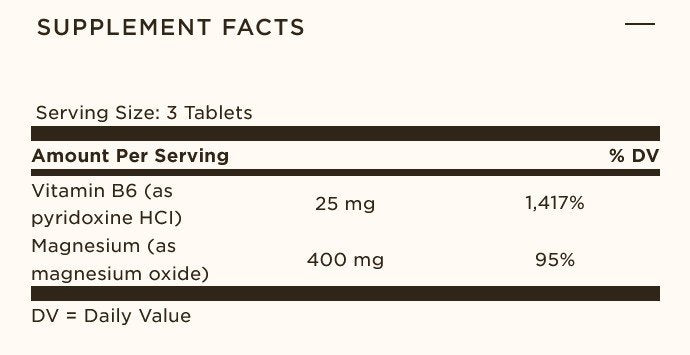 Solgar Magnesium with Vitamin B6 100 Tablet