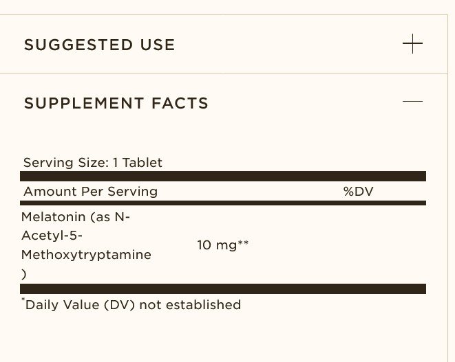Solgar Melatonin 10 mg 60 VegTab