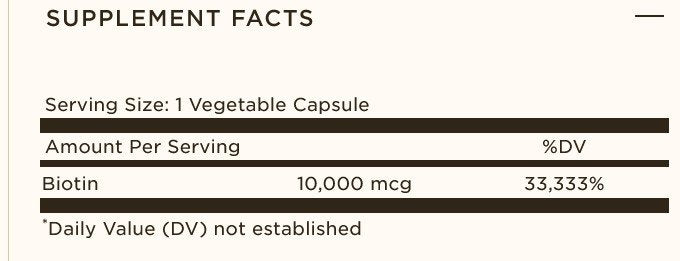 Solgar Biotin 10,000 mcg 60 VegCap