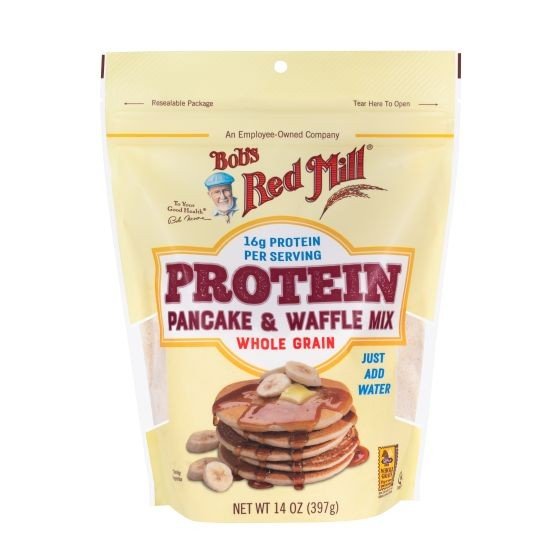 Bobs Red Mill Protein Pancake &amp; Waffle Mix-Whole Grain 14 oz Bag