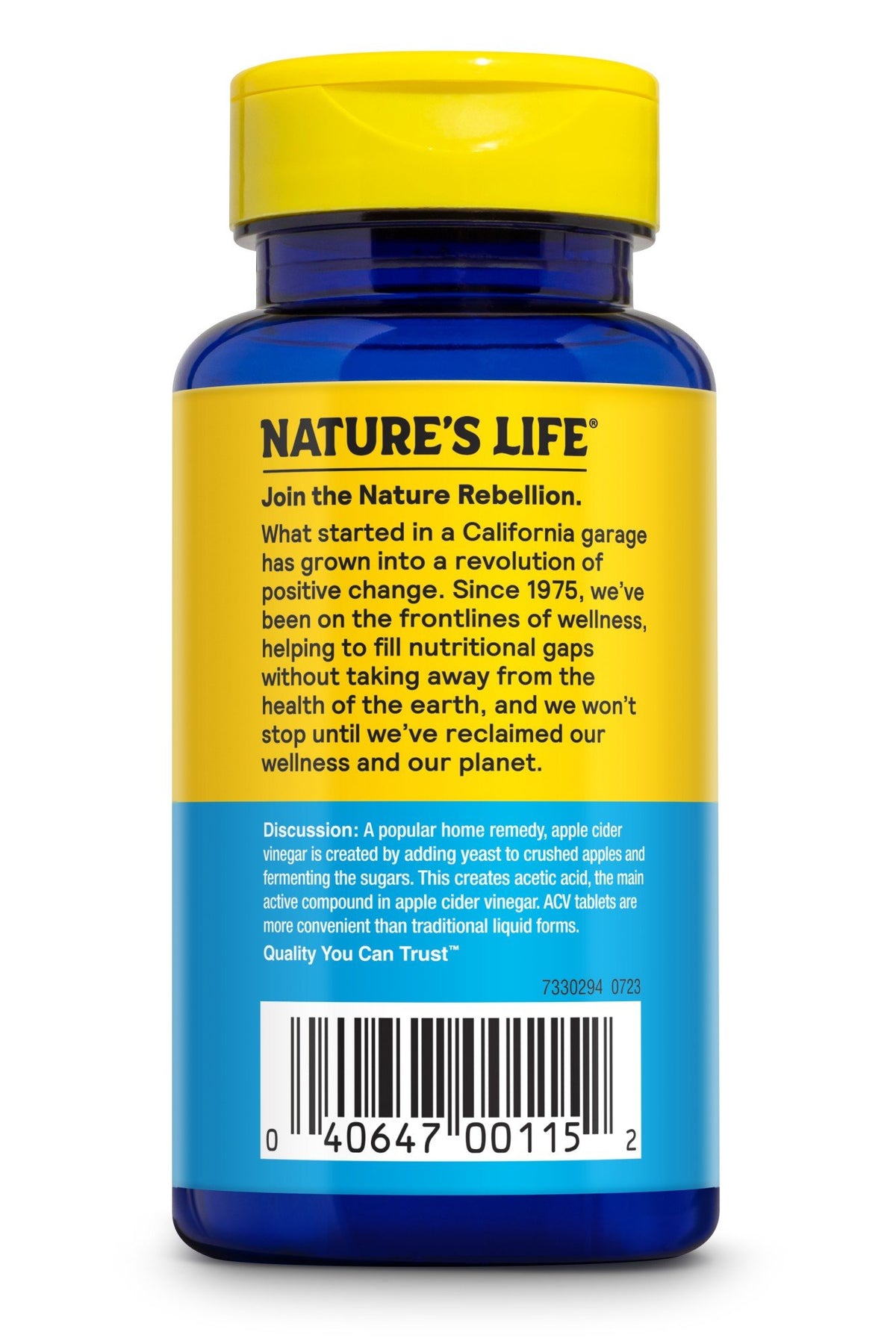 Natures Life Apple Cider Vinegar 250mg - Vegetarian 100 Tablet