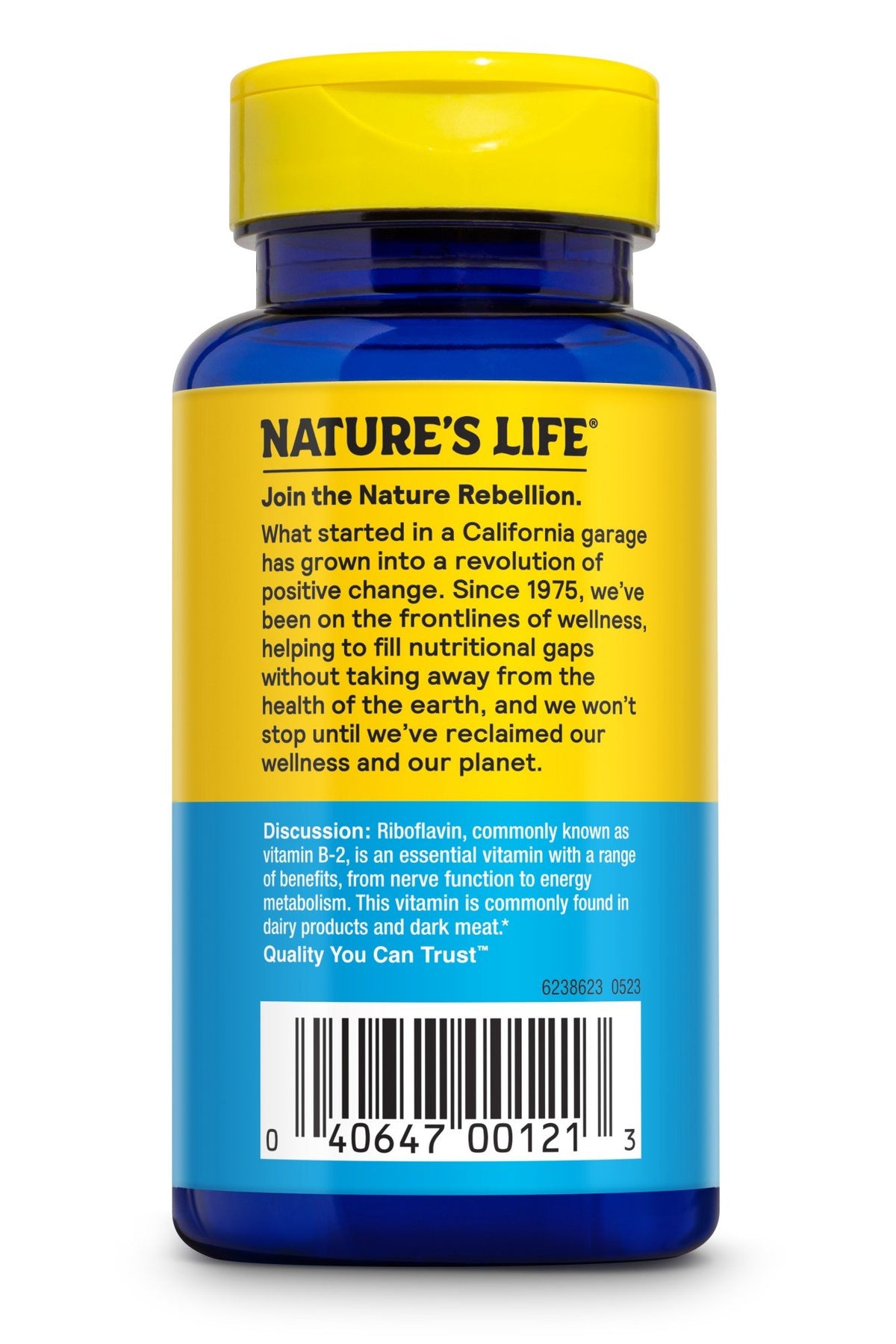 Natures Life Vitamin B-2 250mg - Vegetarian, Yeast-Free 50 Tablet