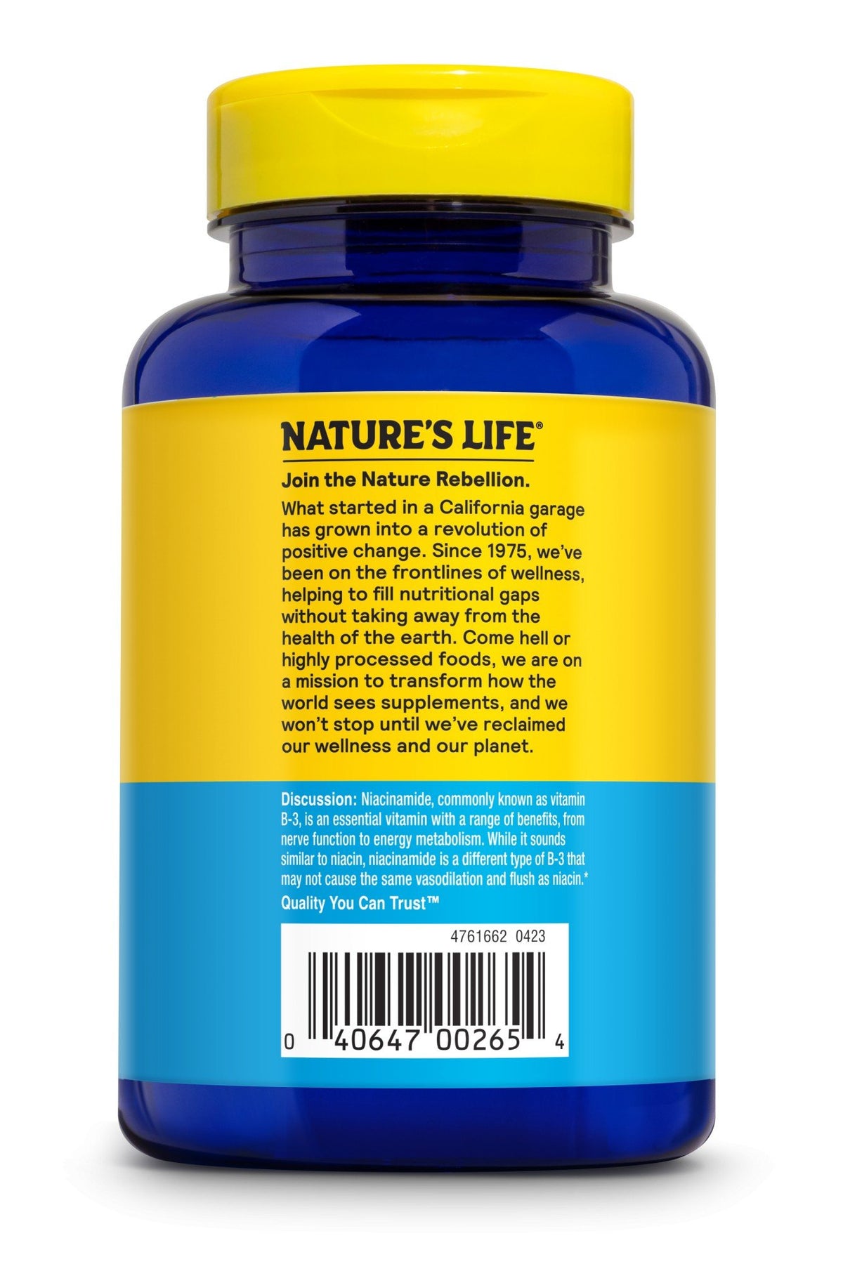 Natures Life Energizing Niacinamide  (B-3) 1000mg 100 Sustained Release Tablet