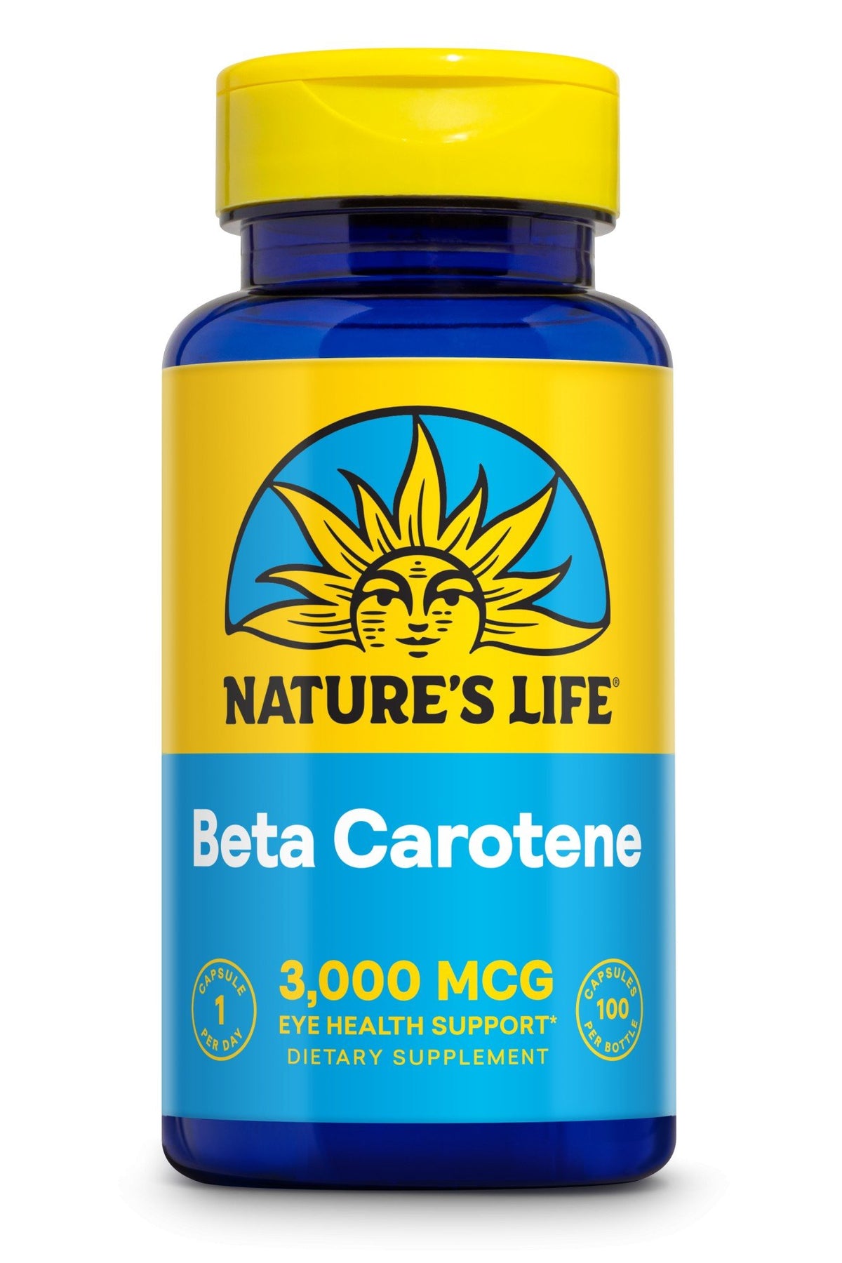 Natures Life Beta Carotene 10,000 IU 100 VegCaps