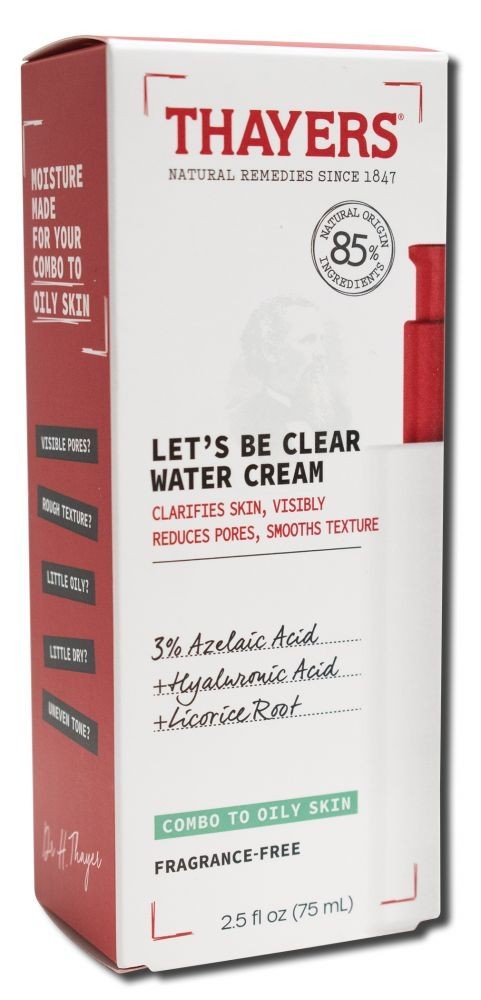 Thayers Let's Be Clear Water Cream 2.5 oz Liquid