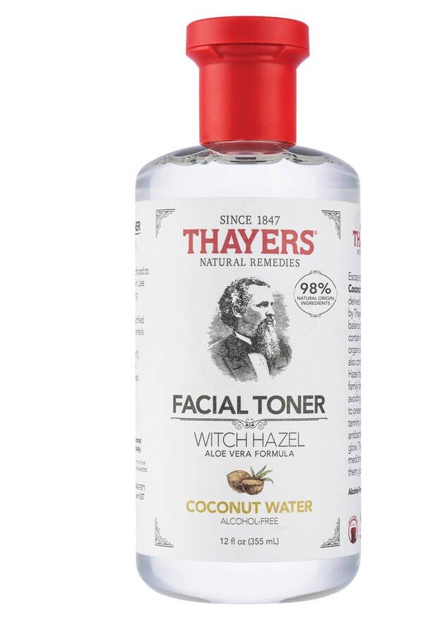 Thayers Alcohol Free Coconut Water Witch Hazel Toner with Aloe Vera 12 oz Liquid