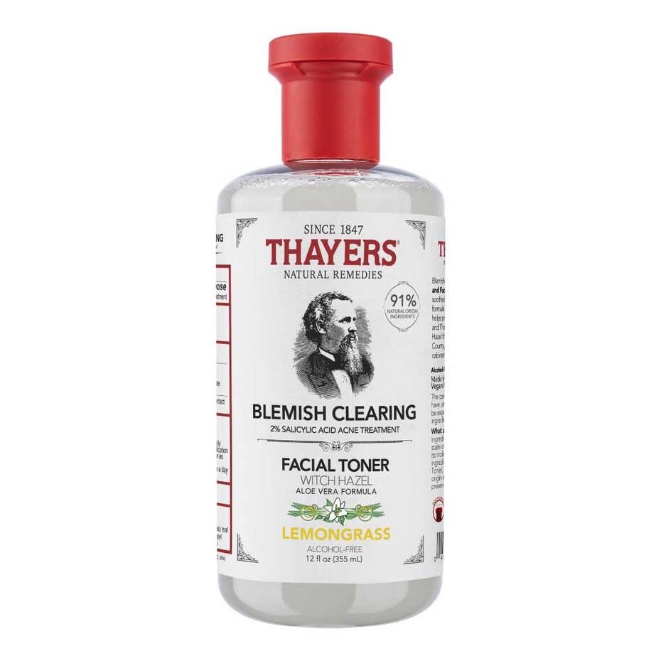 Thayers Witch Hazel Blemish Clearing Toner Lemon 12 oz Liquid