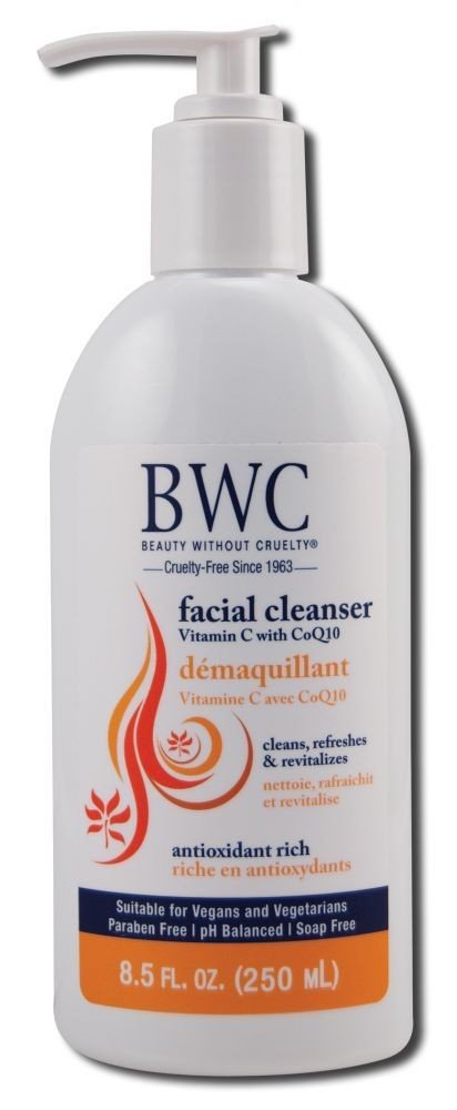 Beauty Without Cruelty Organic Facial Cleanser W/ Vitamin C 8 oz Cream