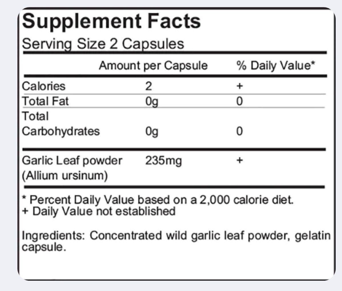 Arizona Natural Products Garlic-Wild Bear&#39;s Organic 90 Capsule