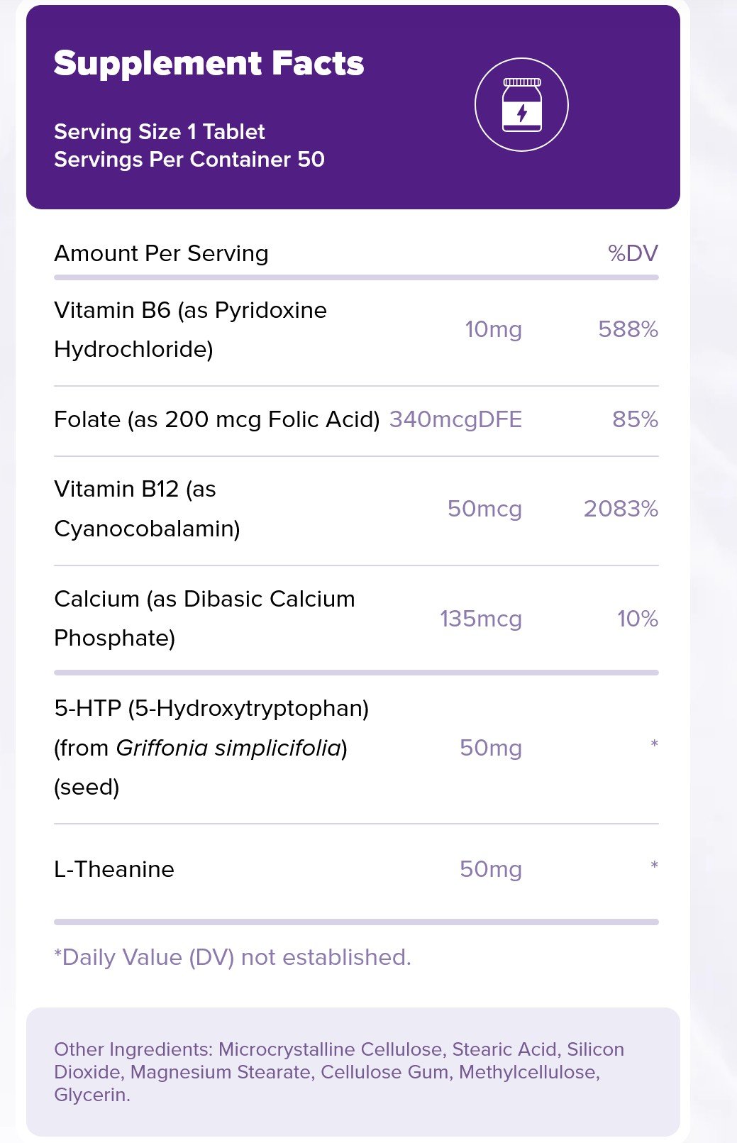 Natrol Mood Positive 5HTP 50 Tablet