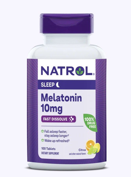 Natrol Melatonin 10 mg Fast Dissolve Citrus 100 Tablet