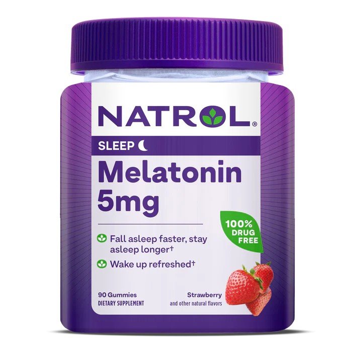 Natrol Melatonin 5mg Gummies Strawberry Flavor 90 Gummy