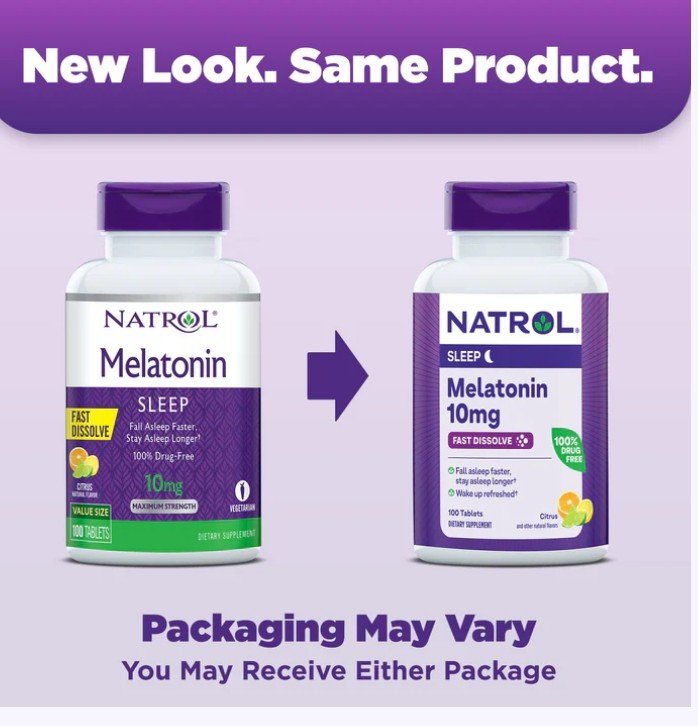 Natrol Melatonin 10 mg Fast Dissolve Citrus 60 Tablet