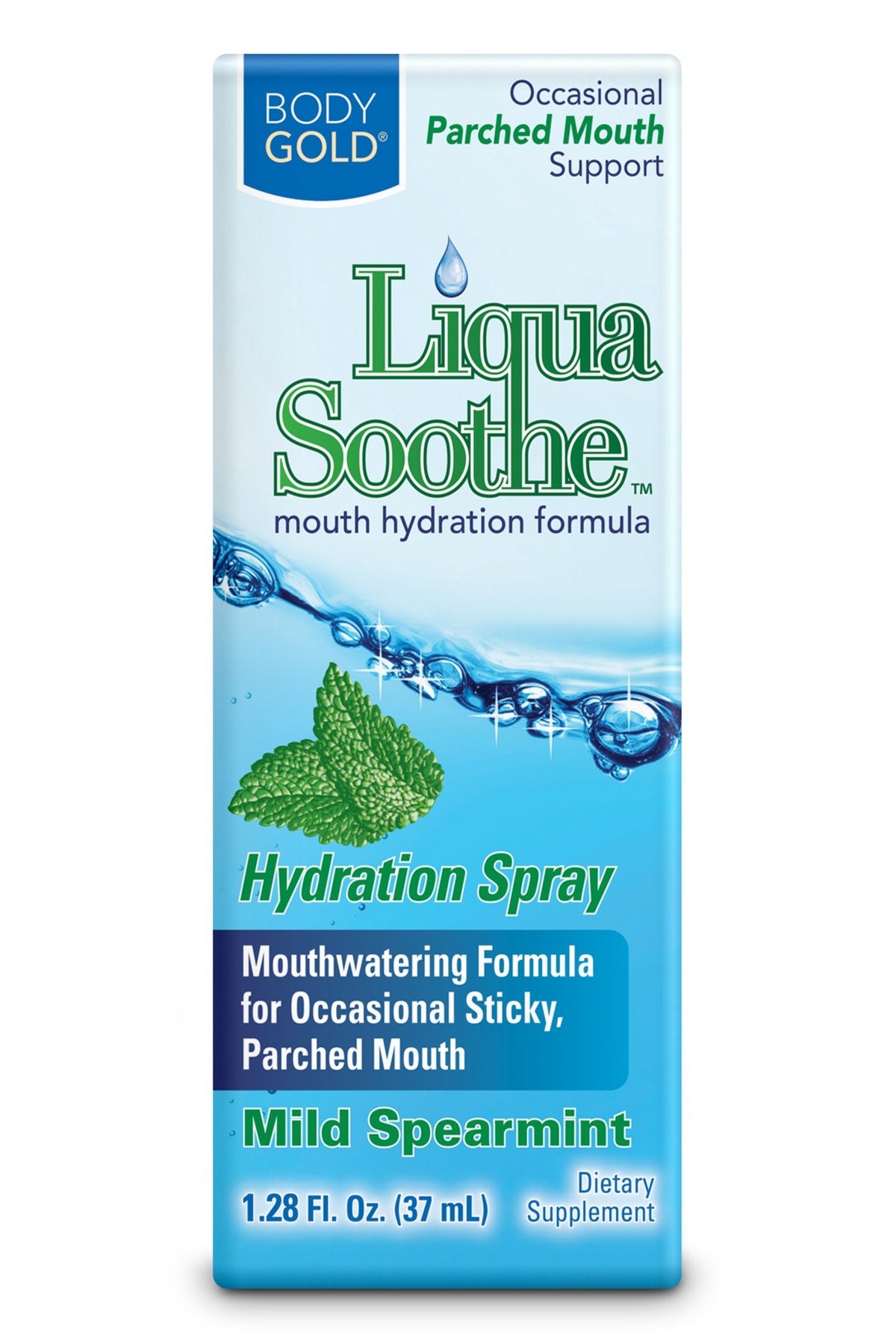 Body Gold Liqua-Soothe Parched Mouth Soothe 1.28 oz Liquid