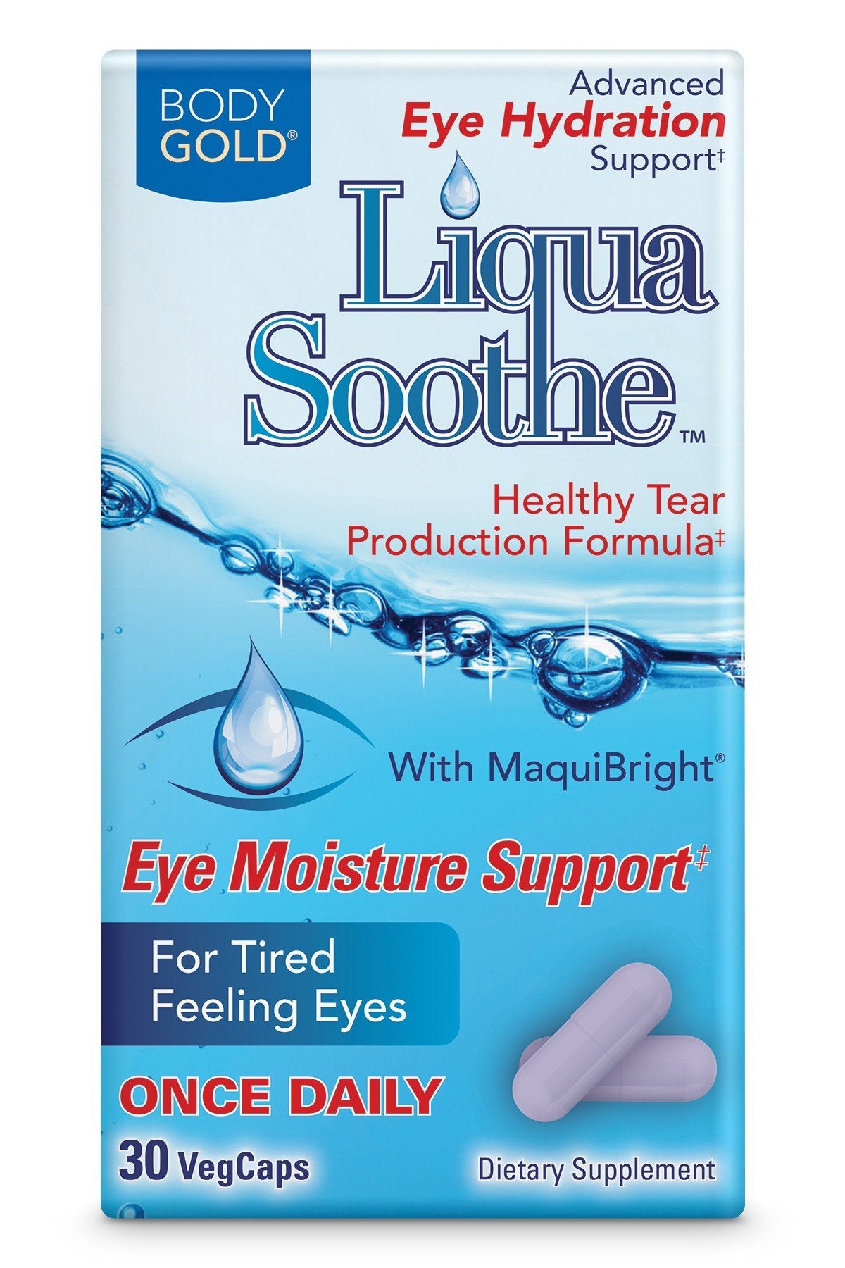 Body Gold Liqua-Soothe Eye Hydration 30 VegCap