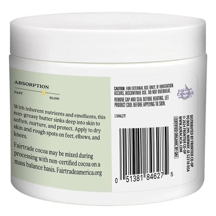 Aura Cacia Pure Cocoa Butter 4 oz Butter