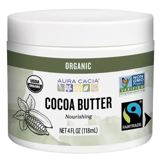 Aura Cacia Pure Cocoa Butter 4 oz Butter