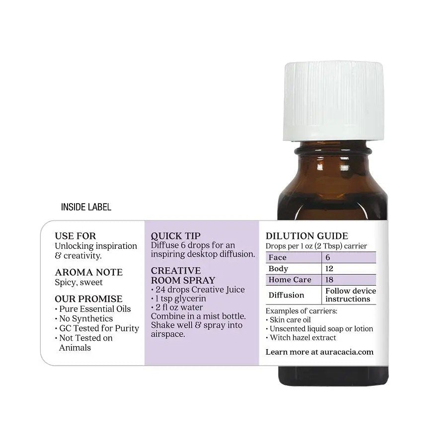 Aura Cacia Essential Solutions Creative Juice 0.5 oz Liquid