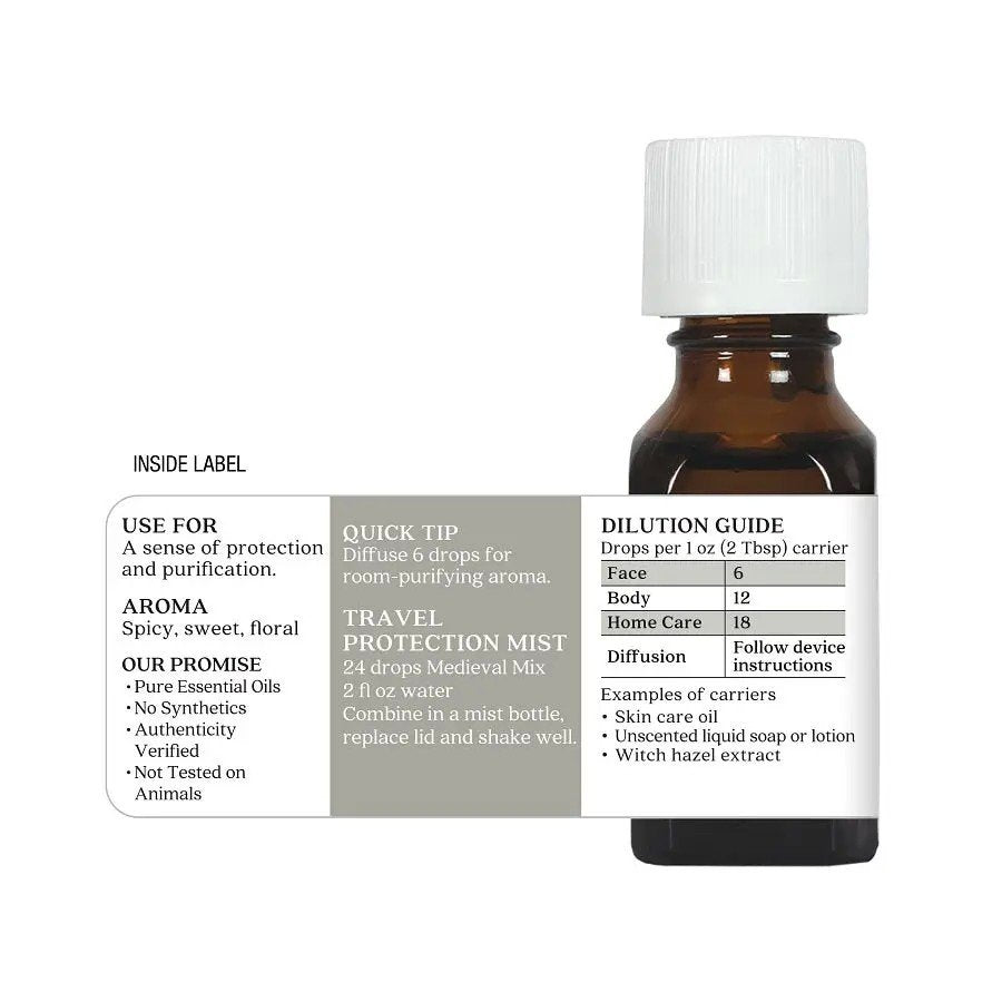 Aura Cacia Essential Solutions Medieval Mix 0.5 oz Oil