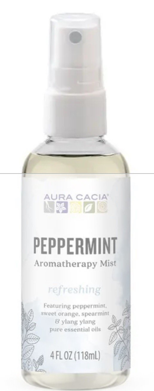 Aura Cacia Harvest Aromatherapy Mist Peppermint 4 oz Liquid