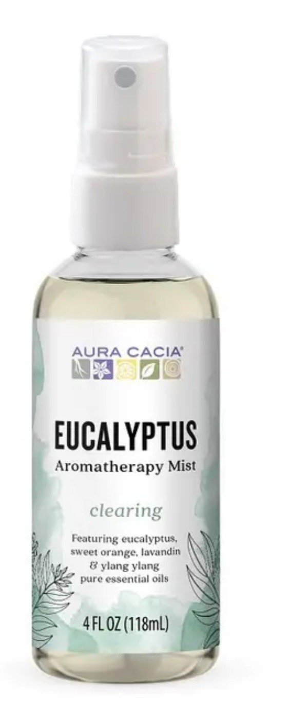 Aura Cacia Aromatherapy Mist Clearing Eucalyptus 4 fl oz Spray