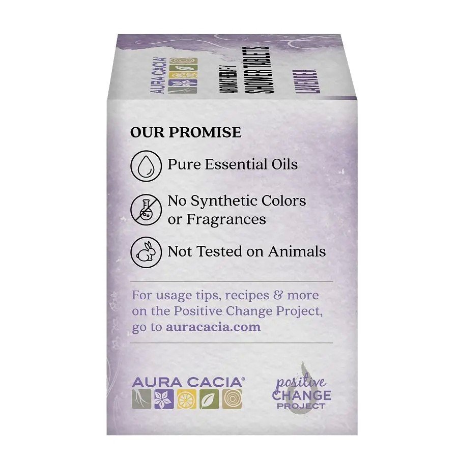 Aura Cacia Shower Tablets Relaxing Lavender 3 Pack Shower Tabs