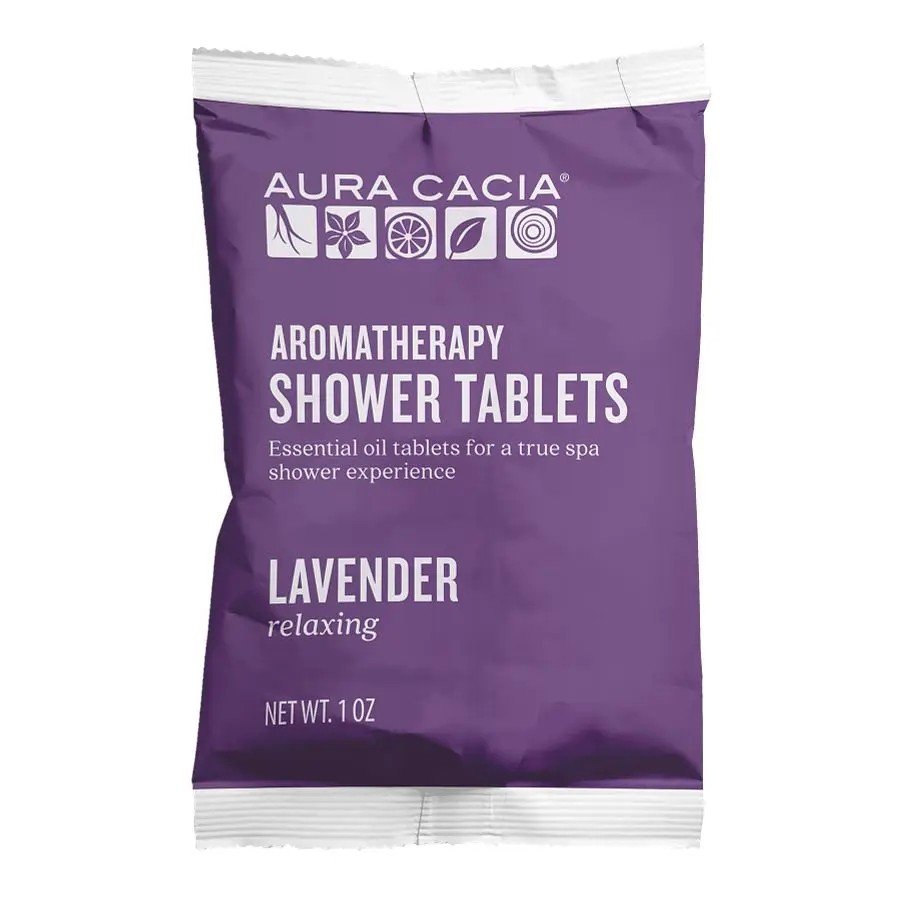 Aura Cacia Shower Tablets Relaxing Lavender 3 Pack Shower Tabs