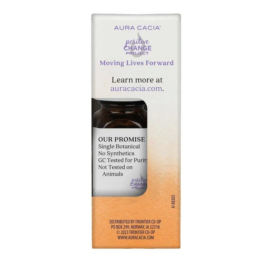 Aura Cacia Sweet Orange Essential Oil 0.25 fl oz Box